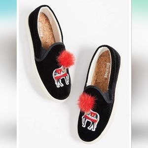 NIB Soludos Velvet Show Pony Sneakers